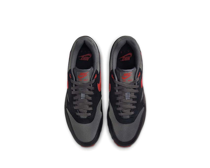 Nike Air Max 1 ESS Black / University Red-Iron Grey FZ5808-008