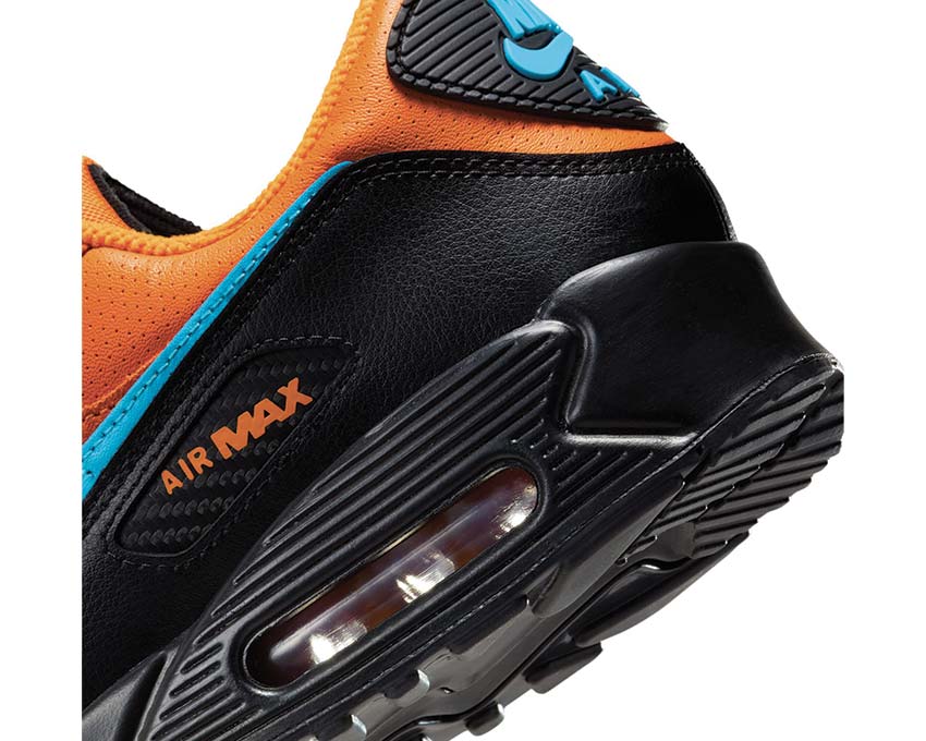 Nike Air Max 90 Mandarin / Blue Fury - Black - White IF0670-800