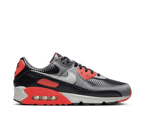 Nike Air Max 90 Premium Carbon Fiber Infrared Men - Carbon Fiber and Infrared Colorway - SKU HM9432-001