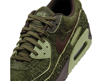Nike Air Max 90 Old Moss vue latérale — tige daim Cargo Khaki