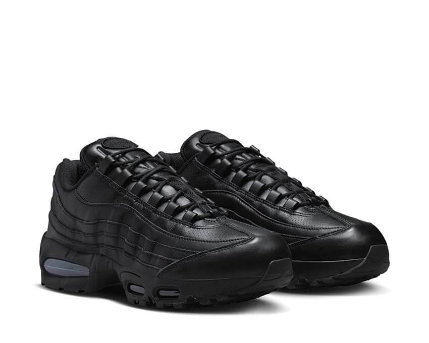 Nike Air Max 95 Big Bubble Heavy Leather Black | NOIRFONCE
