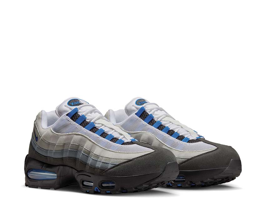 NIKE エアマックス95 BLUE SPARK-NEUTRAL GREY NIKE AIR MAX 95 BIG BUBBLE WHITE/BLUE SPARK-NEUTRAL GREY