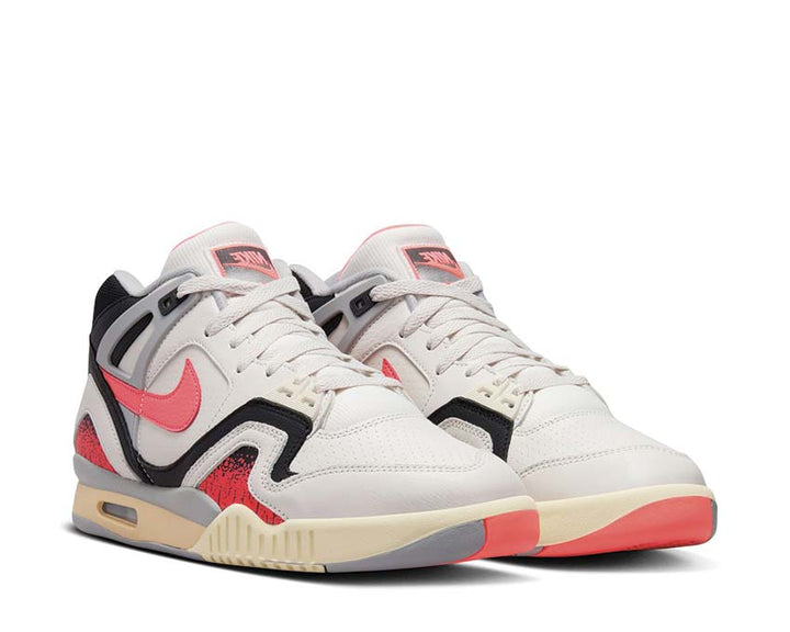 Nike Air Tech Challenge II Qs Phantom Hot Lava   Black   Flt Silver   Pale Ivory FZ9033 001 2