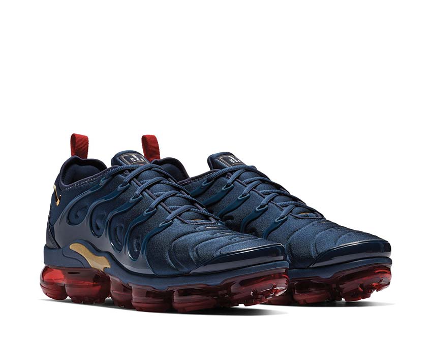 Nike Air Vapormax Plus Midnight Navy / Metallic Gold - Black 924453-405