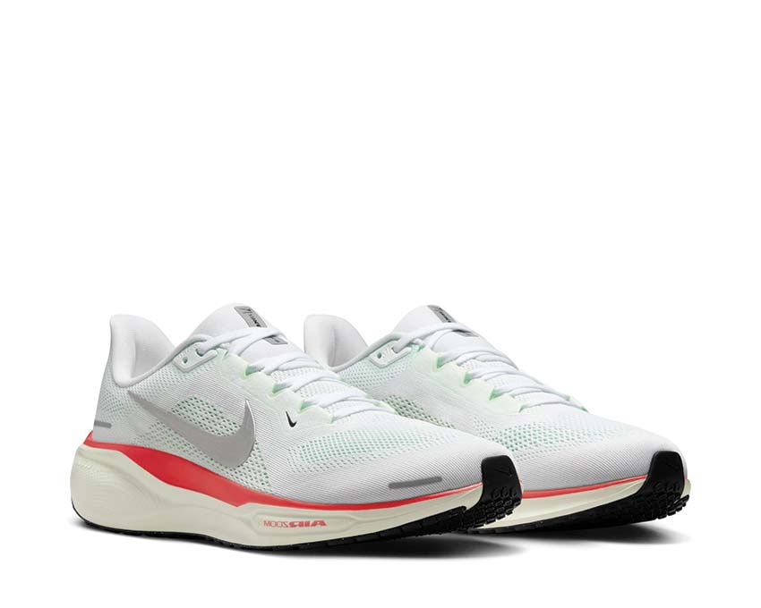  Nike Air Zoom Pegasus 41 White / Metallic Silver - Barely Green - Brt Crimson FD2722-115 