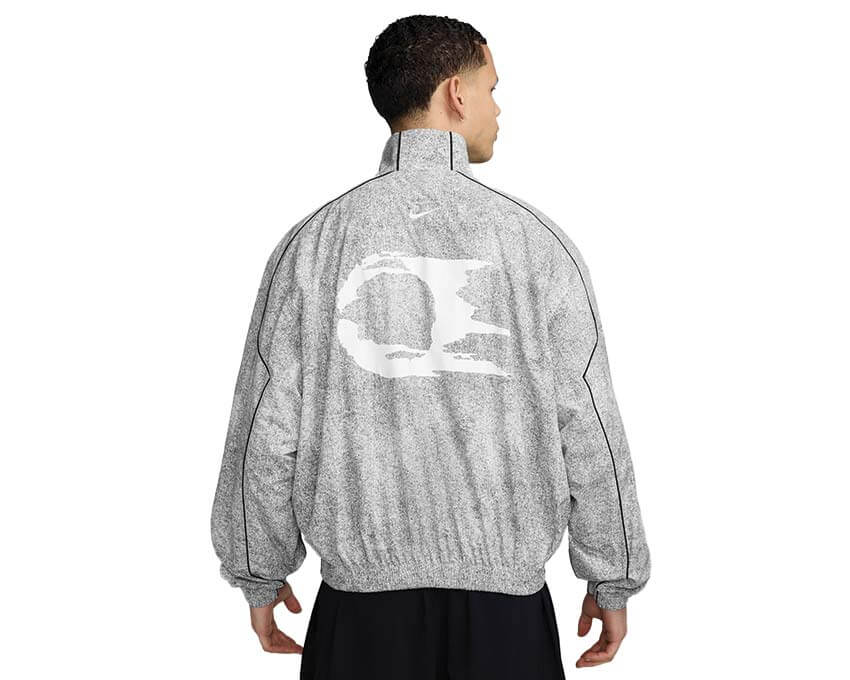 Nike Club Rules Full Zip Jacket Aop White | NOIRFONCE