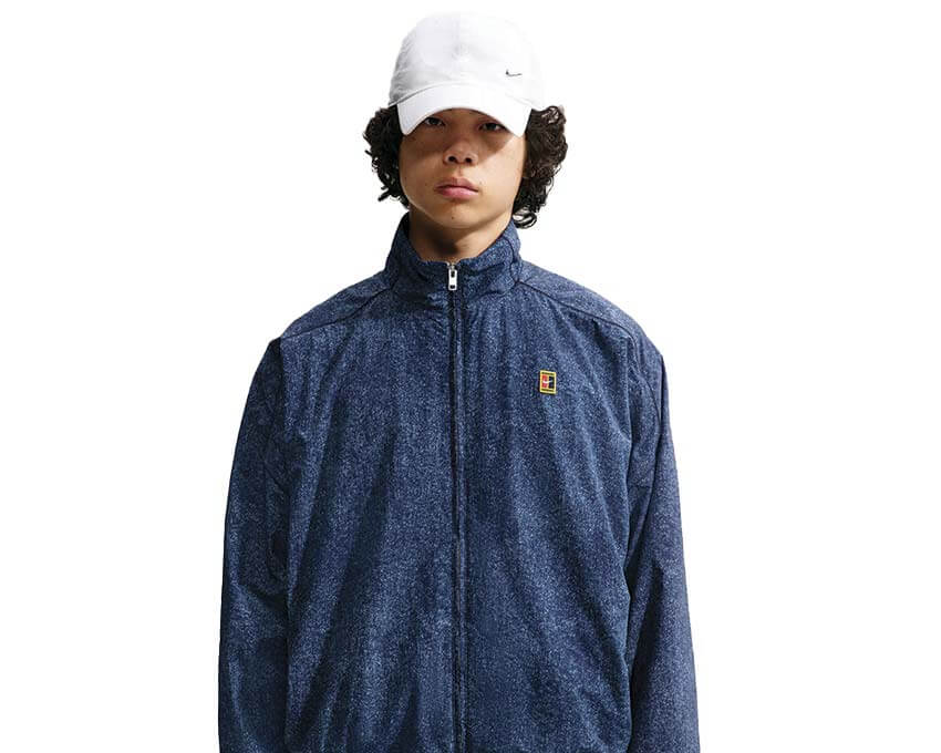 Nike Club Rules Full Zip Jacket Aop Work Blue — chaqueta streetwear hombre AOP azul