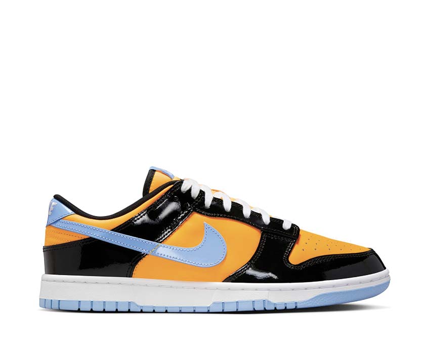 Nike Dunk Low Retro SE Black / Aluminum - Laser Orange - White IB6400-001