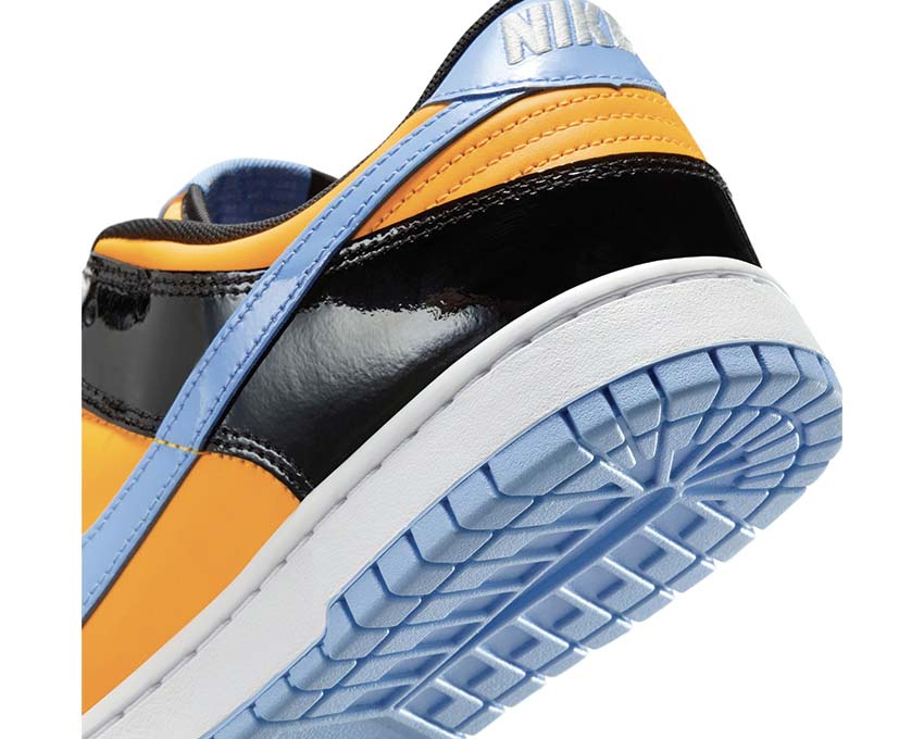 Nike Dunk Low Retro SE Black / Aluminum - Laser Orange - White IB6400-001