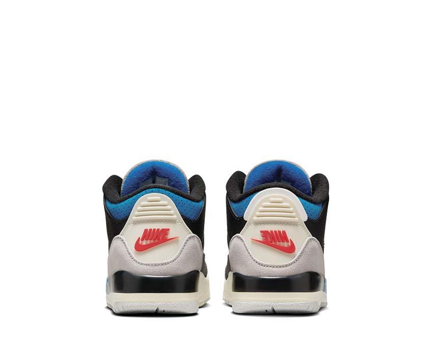  Nike Jordan 3 Retro Black / Chile Red - Neutral Grey IB8969-004