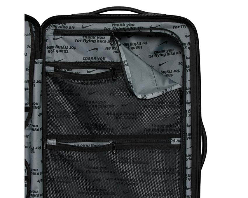 Nike Medium Checked Hardshell Luggage Black | NOIRFONCE