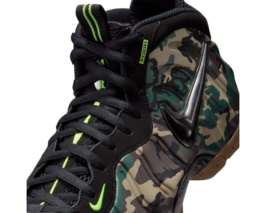 Nike Air Foamposite Pro Premium "Black/Voltage Green-Gum-Dark Brown" - sneakers homme - vue 2