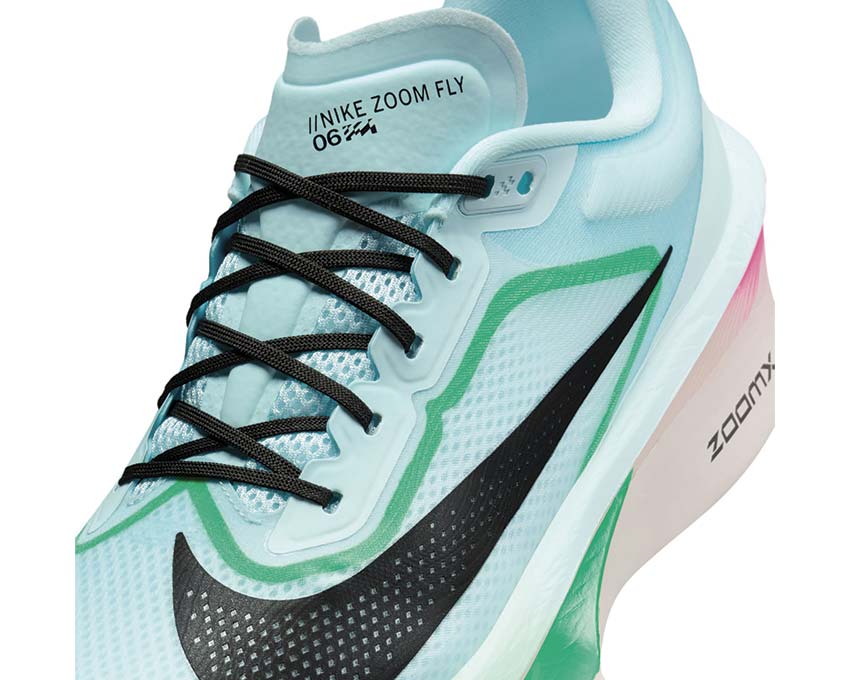  Nike Zoom Fly 6 Glacier Ice/Black-Hyper Pink-Green Shock FN8454-402 