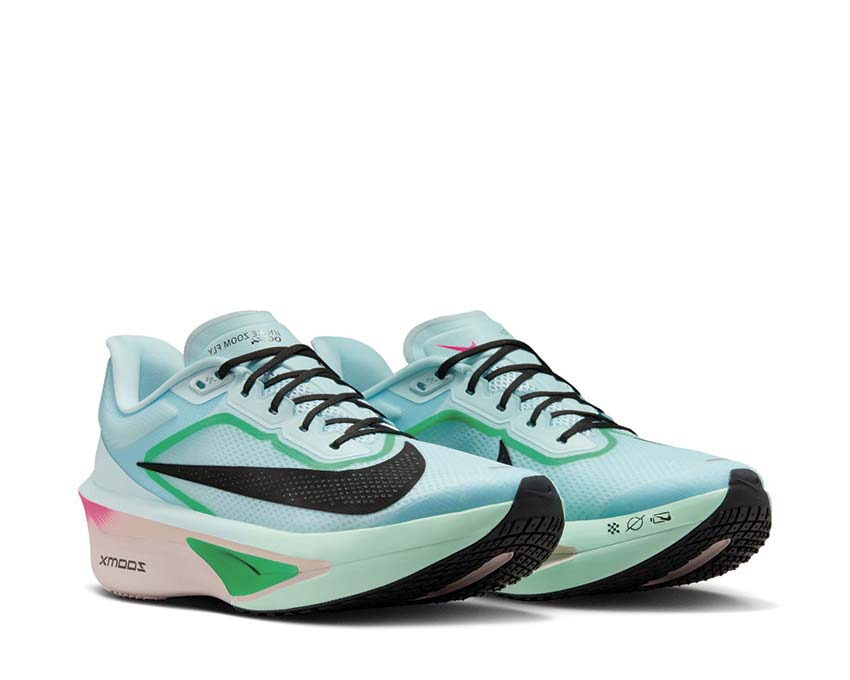  Nike Zoom Fly 6 Glacier Ice/Black-Hyper Pink-Green Shock FN8454-402 