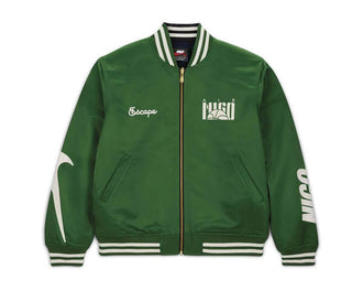 Nike x NIGO Trainer Jacket Forest Green HQ7525-335 — giacca uomo NIGO verde foresta
