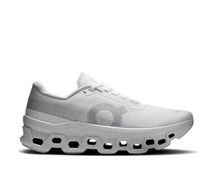 On Cloudmonster W White — running maximaliste femme blanc CloudTec vue principale