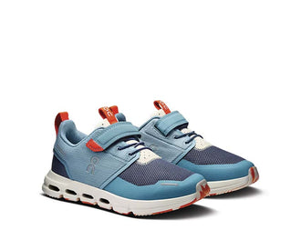 On Cloud Play Dust Kids — sneakers enfant CloudTec biométrie Dust/Dew