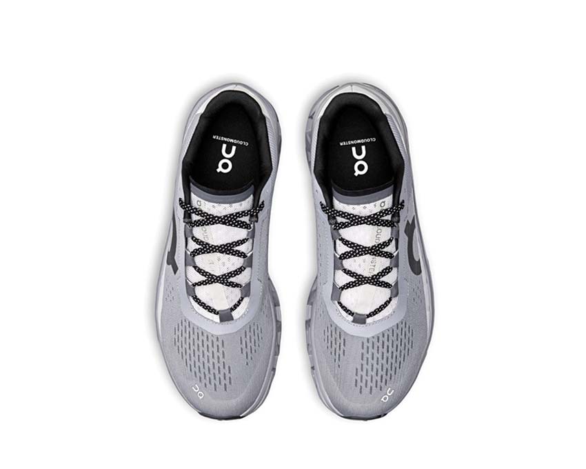 On Cloudmonster Silver Men's Running Shoes | NOIRFONCE