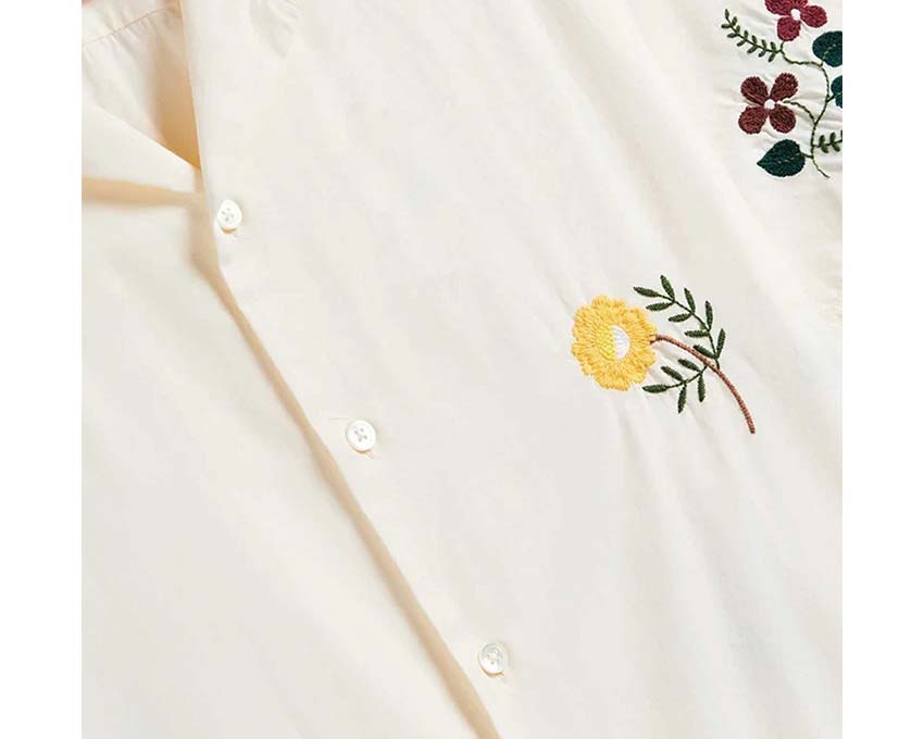 Portuguese Flannel Embroidery Flowers SS25.039