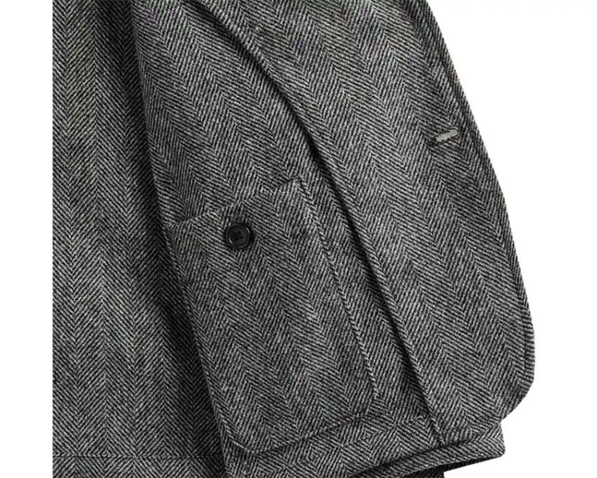 Portuguese Flannel Labura Herringbone Wool AW25.048