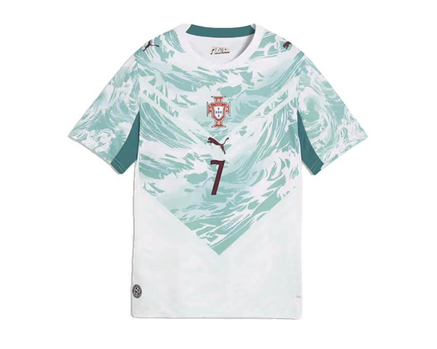 Puma Portugal Away Jersey Youth — maillot extérieur Portugal enfant vert Puma football