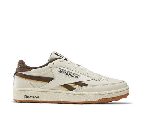 Reebok Manors Club C Golf Revenge "Vintage Chalk/Espresso" - chaussures de golf unisexe