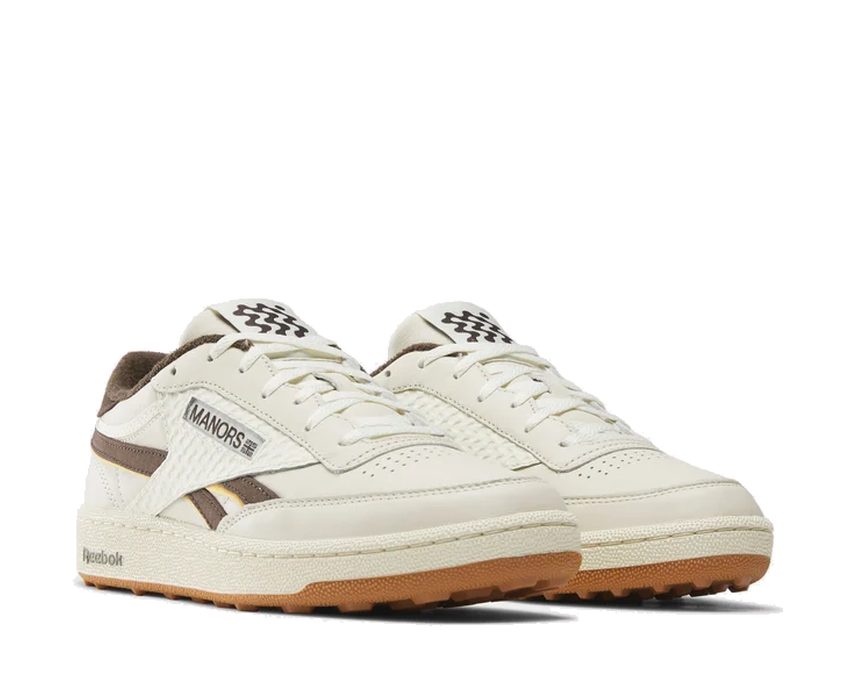 Reebok Manors Club C Golf Revenge "Vintage Chalk/Espresso" - chaussures de golf unisexe - vue 2