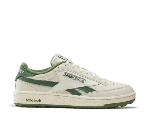 Reebok Manors Club C Golf Revenge "Vintage Chalk/Legacy Green" - chaussures de golf unisexe