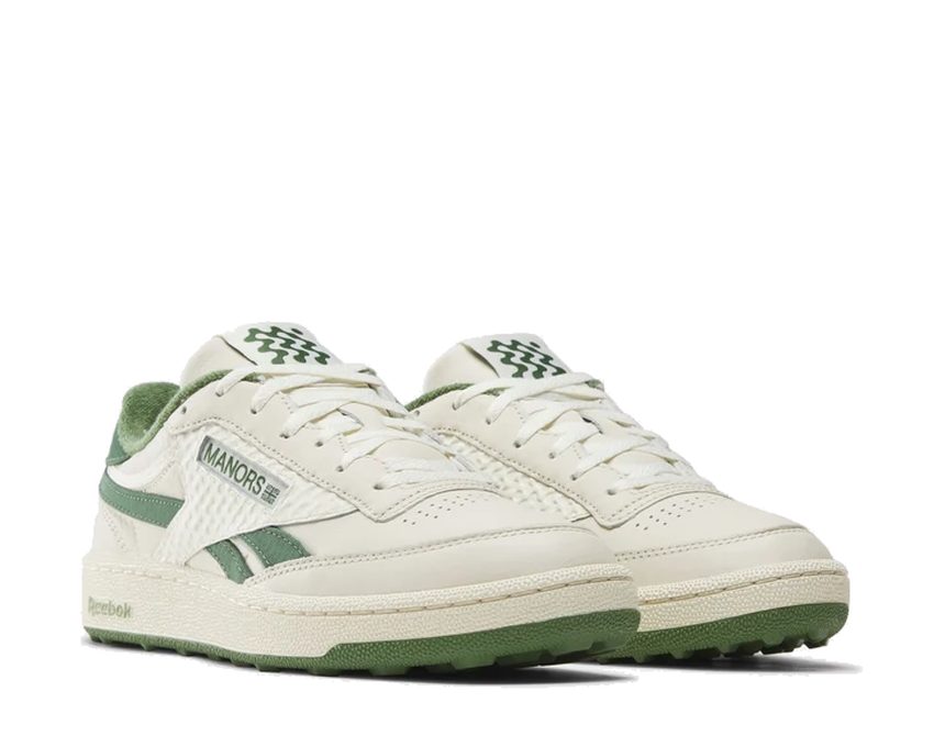 Reebok Manors Club C Golf Revenge "Vintage Chalk/Legacy Green" - chaussures de golf unisexe - vue 2