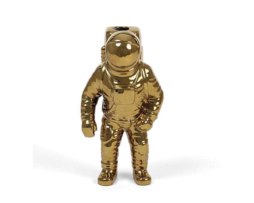 Seletti Cosmic Diner Starman Vase Gold 10933