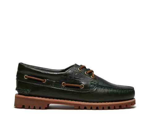 Timberland Authentic 3-Eye Boat Shoe "Dark Green"