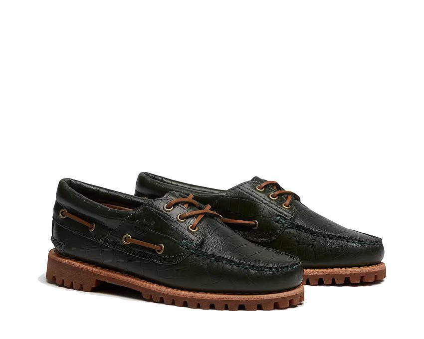 Timberland Authentic 3-Eye Boat Shoe "Dark Green"