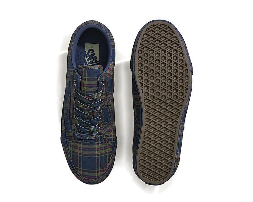 Vans LX Old Skool "Plaid Navy" - sneakers unisexe - vue 4