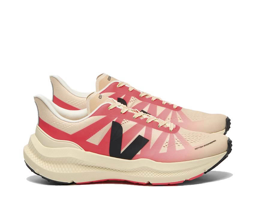 Veja Condor 3 Advanced "Rose Gradient Calcaire" - chaussure de running femme - vue arrière