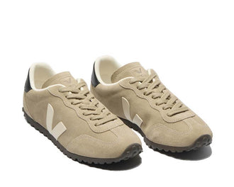 Veja GT Suede W Taupe side view — premium taupe suede