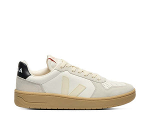 Veja V-82 Grained Leather Pure White — sneaker femme cuir grainé blanc pur