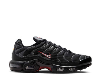 Nike Air Max Plus HF4293-001 — Men's Sneaker Black Metallic Silver University Red