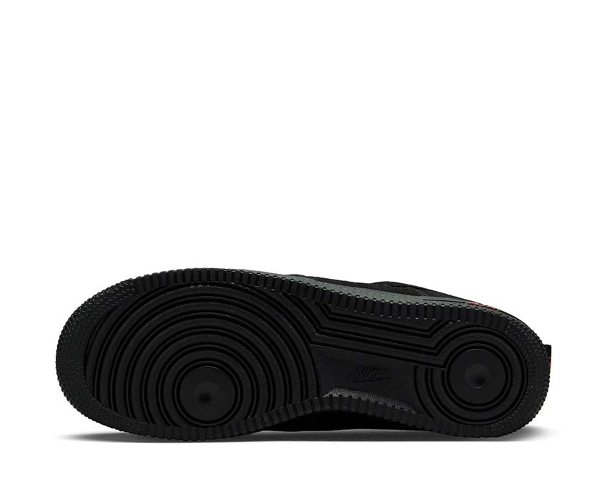 Nike Air Force 1 '07 LV8 Black / Black - LT Crimson DZ4514-001