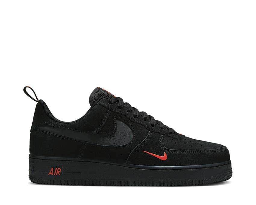 Nike Air Force 1 '07 LV8 Black / Black - LT Crimson DZ4514-001