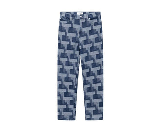 Les Deux Ryder Jacquard Jeans Light Denim Blue — vaquero hombre jacquard corte recto