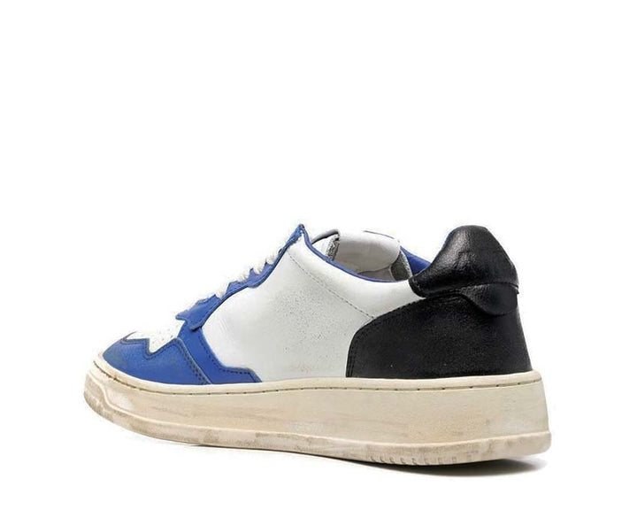 Autry Medalist Low Super Vintage Leat / White / Blue / Black AVLMSV10