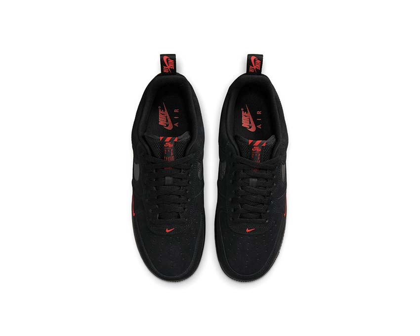 Nike Air Force 1 '07 LV8 Black / Black - LT Crimson DZ4514-001