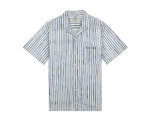 Filling Pieces Resort Shirt Painted Stripe — chemise homme rayures peintes coton premium