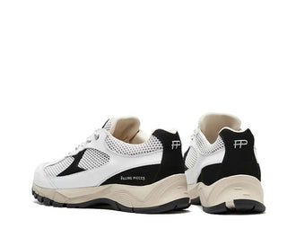 Filling Pieces Oryon Cream Black Seitenansicht — zweifarbiges Leder creme und schwarz