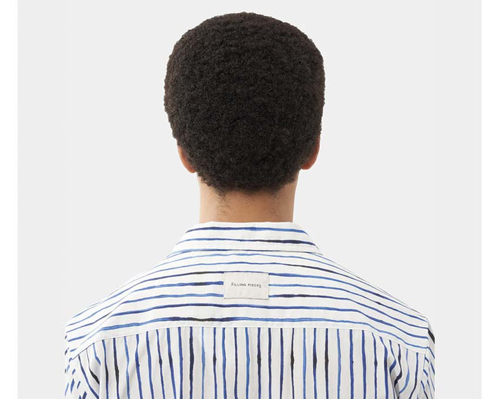 Filling Pieces Resort Shirt Painted Stripe 98733980630‬