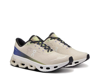 On Cloudspark W Ice/Grove vista laterale — tomaia leggera scarpa running donna