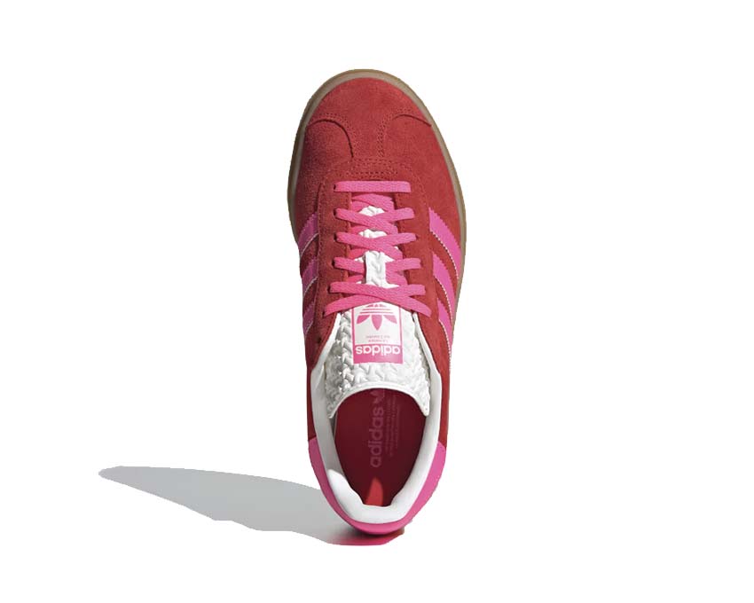 adidas date gazelle bold w collegiate red lucid pink 3 core white ih7496