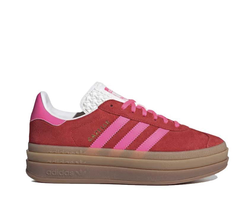 adidas date gazelle bold w collegiate red lucid pink core white ih7496