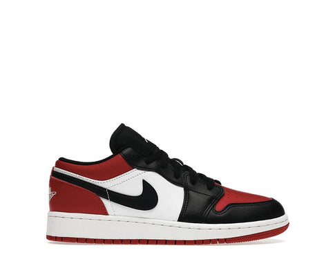 Air Jordan 1 Low GS Gym Red / Black - White 553560-612