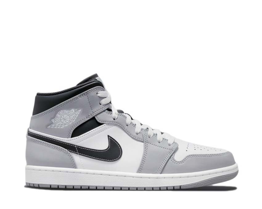 Air Jordan 1 Mid LT Smoke Grey / White - Anthracite 554724-078